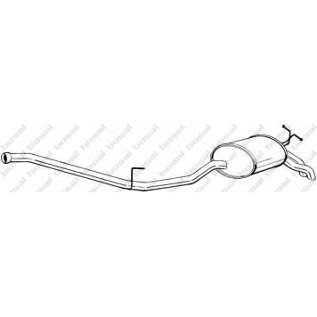 Глушитель выхлопных газов конечный BOSAL 287-087