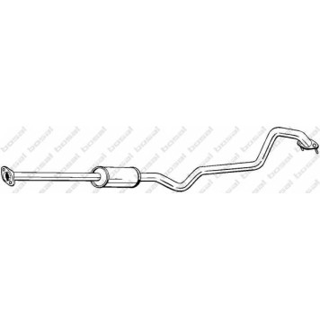 Средний глушитель выхлопных газов BOSAL 288-073