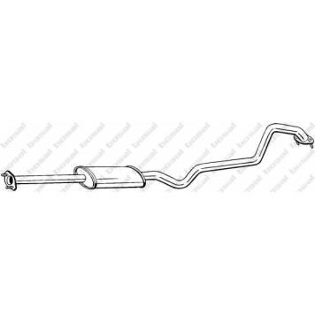 Средний глушитель выхлопных газов BOSAL 288-099