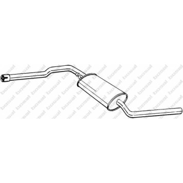 Средний глушитель выхлопных газов BOSAL 288-229