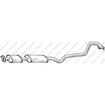 Средний глушитель выхлопных газов BOSAL 288-389