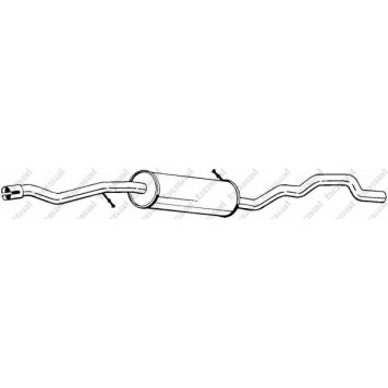 Средний глушитель выхлопных газов BOSAL 288-507