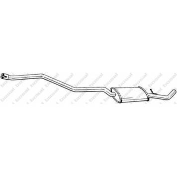 Средний глушитель выхлопных газов BOSAL 290-001