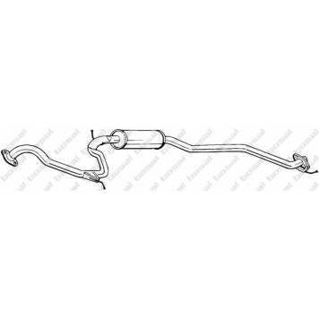 Средний глушитель выхлопных газов BOSAL 290-011