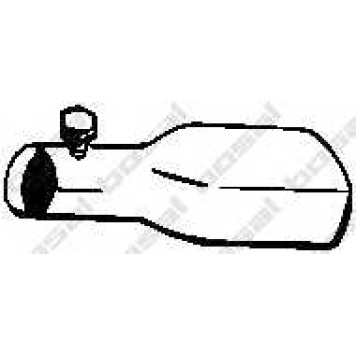 Труба выхлопного газа BOSAL 318-263