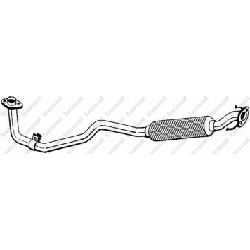 Труба выхлопного газа BOSAL 802-455