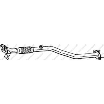 Труба выхлопного газа BOSAL 823-911