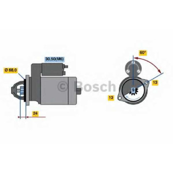 Стартер 0,9кВт <b>BOSCH 0 001 106 027</b>