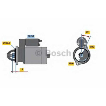 Стартер 0,9кВт <b>BOSCH 0 001 106 407</b>