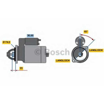 Стартер 1,1кВт <b>BOSCH 0 001 107 078</b>