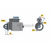 Стартер 1,7кВт для MERCEDES C, CLK, S, SL, SLK, SPRINTER, VIANO, VITO <b>BOSCH 0 001 115 006</b>