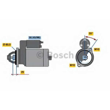 Стартер 1,7кВт для CHRYSLER 300 C(LX) / JEEP COMMANDER(XK) <b>BOSCH 0 001 115 053</b>