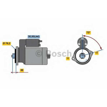 Стартер 1кВт <b>BOSCH 0 001 121 412</b>
