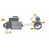 Стартер 1,7кВт <b>BOSCH 0 001 138 005</b>