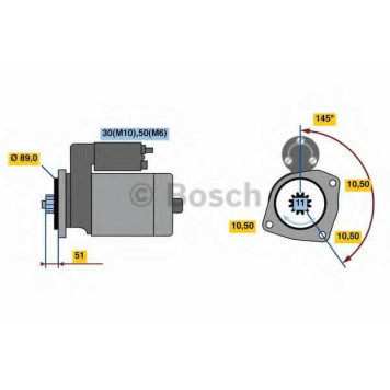 Стартер <b>BOSCH 0 001 261 016</b>