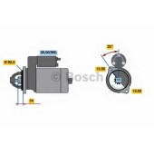 Стартер 3кВт <b>BOSCH 0 001 367 008</b>