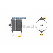 Генератор 80А <b>BOSCH 0 120 468 136</b>
