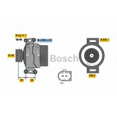 Генератор 220А для MERCEDES S(C216,W221) <b>BOSCH 0 121 813 102</b>