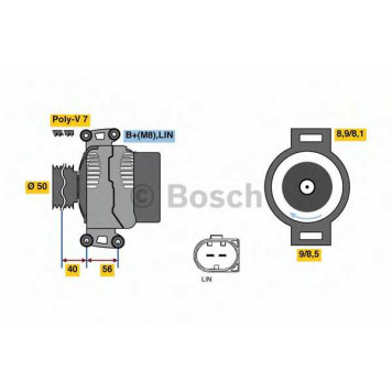 Генератор 220А для MERCEDES S(C216,W221) <b>BOSCH 0 121 813 102</b>