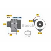 Генератор 120А для MERCEDES C(CL203,S203,W203) <b>BOSCH 0 124 515 045</b>