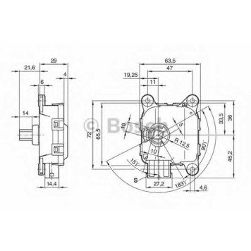 Регулировочный элемент угла наклона фар BOSCH 0 132 801 141-1