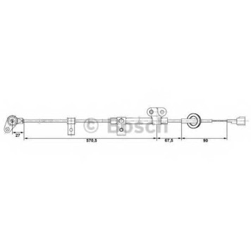 Датчик частоты вращения колеса BOSCH 0 265 006 254