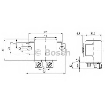 Реле рабочего тока BOSCH 0 332 002 256-1