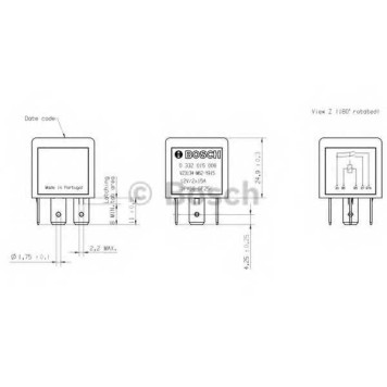 Реле рабочего тока BOSCH 0 332 015 006-1