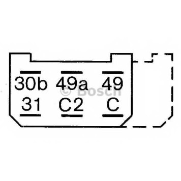 Прерыватель указателей поворота BOSCH 0 335 215 154-1