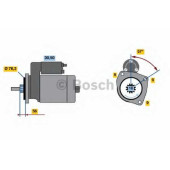 Стартер 1,8кВт для VW TRANSPORTER(70XC, 7DB, 7DK, 7DW,70XA,70XB,70XD) <b>BOSCH 0 986 016 190</b>