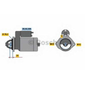 Стартер 2кВт для OPEL OMEGA B(22#, 23#, 26#, 27#,21#,25#) <b>BOSCH 0 986 017 300</b>