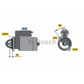 Стартер 1,4кВт для OPEL ASCONA C, ASTRA, CALIBRA A, FRONTERA A, KADETT, OMEGA A, VECTRA <b>BOSCH 0 986 018 260</b>