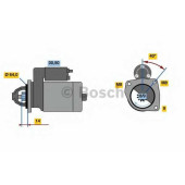 Стартер 0,8кВт для FIAT DOBLO, FIORINO, IDEA, PALIO, PANDA, PUNTO, SEICENTO / 600, SIENA, STRADA, UNO / FORD ESCORT <b>BOSCH 0 986 019 301</b>