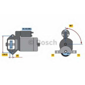 Стартер 1, 4кВт для FORD COUGAR(EC#), MAVERICK, MONDEO(B4Y, B5Y, BAP, BFP, BNP, BWY, GBP) <b>BOSCH 0 986 022 561</b>
