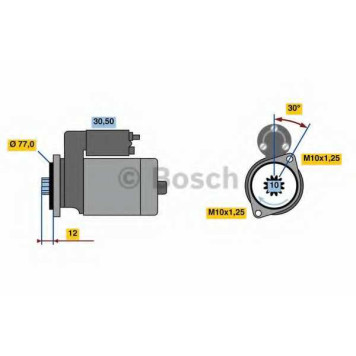 Стартер 2,2кВт для MITSUBISHI Canter, L 200, PAJERO <b>BOSCH 0 986 022 700</b>