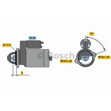 Стартер 2,2кВт для MITSUBISHI L 200, L 300, L 400, L 400 / SPACE GEAR, PAJERO <b>BOSCH 0 986 022 720</b>
