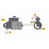 Стартер 1кВт для MAZDA 2(DY), 3(BK) <b>BOSCH 0 986 023 920</b>
