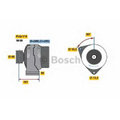 Генератор 90А для MERCEDES C(S202,W202), CLK(A208,C208), E(S210,W210) <b>BOSCH 0 986 039 740</b>