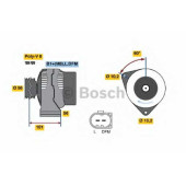 Генератор 120А для MERCEDES C(CL203,S203,W203) <b>BOSCH 0 986 042 550</b>