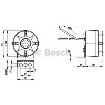 Система предупреждения заднего хода BOSCH 0 986 334 001-1