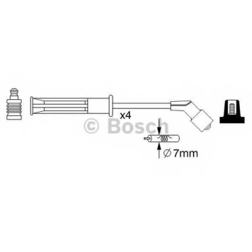 Комплект проводов зажигания BOSCH 0 986 357 255