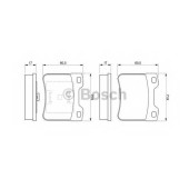 Колодки тормозные дисковые для CITROEN AX(ZA-#), SAXO(S0,S1) / PEUGEOT 106(1,1#,1A,1C) <b>BOSCH 0 986 424 411</b>
