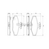 Колодки тормозные дисковые для DAEWOO KORANDO(KJ), MUSSO(FJ) / SSANGYONG KORANDO(KJ), MUSSO(FJ) <b>BOSCH 0 986 424 561</b>