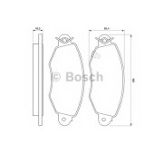 Колодки тормозные дисковые передний/задний <b>BOSCH 0 986 424 691</b>