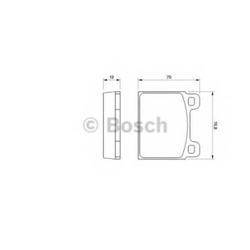 Колодки тормозные дисковые для VW TRANSPORTER <b>BOSCH 0 986 460 111</b>