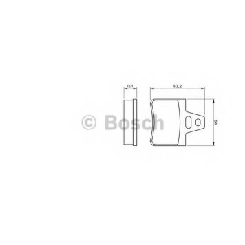 Колодки тормозные дисковые для CITROEN XANTIA(X1,X2) <b>BOSCH 0 986 460 958</b>
