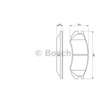 Колодки тормозные дисковые для NISSAN PRIMERA(P10) <b>BOSCH 0 986 460 981</b>