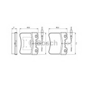 Колодки тормозные дисковые для CITROEN AX(ZA-#) / PEUGEOT 106(1#,1A,1C) <b>BOSCH 0 986 461 130</b>