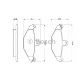 Колодки тормозные дисковые для RENAULT 21(B48#,K48#,L48#,S48#), ESPACE(JE0#), LAGUNA(556#,B56#,K56#), SAFRANE(B54#) <b>BOSCH 0 986 461 148</b>