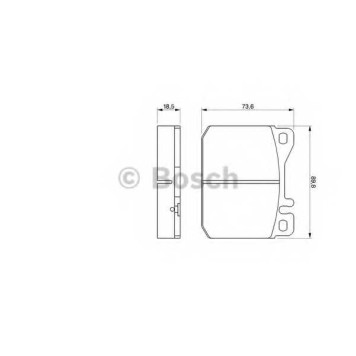 Колодки тормозные дисковые для VW LT(281-363,291-512,293-909) <b>BOSCH 0 986 462 803</b>